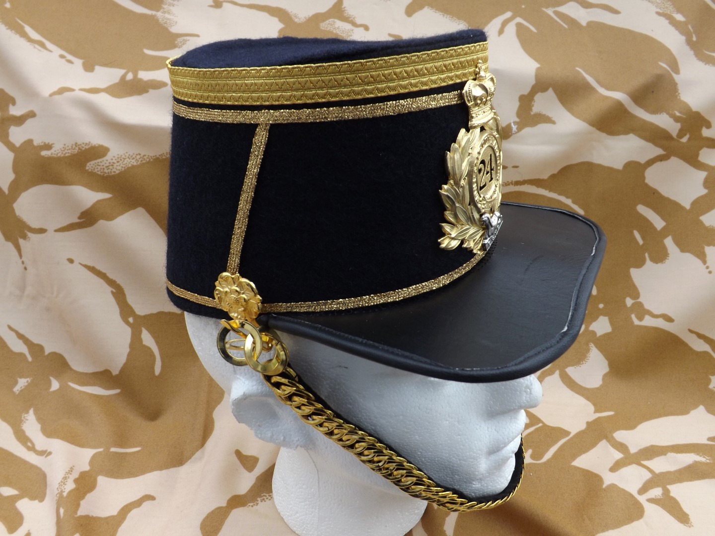 1868 Last Pattern Shako Maj 002.JPG